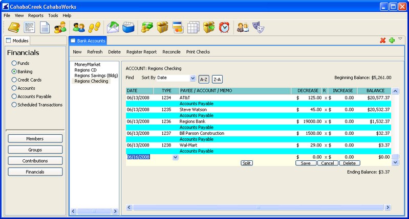 Church Bank Accounts